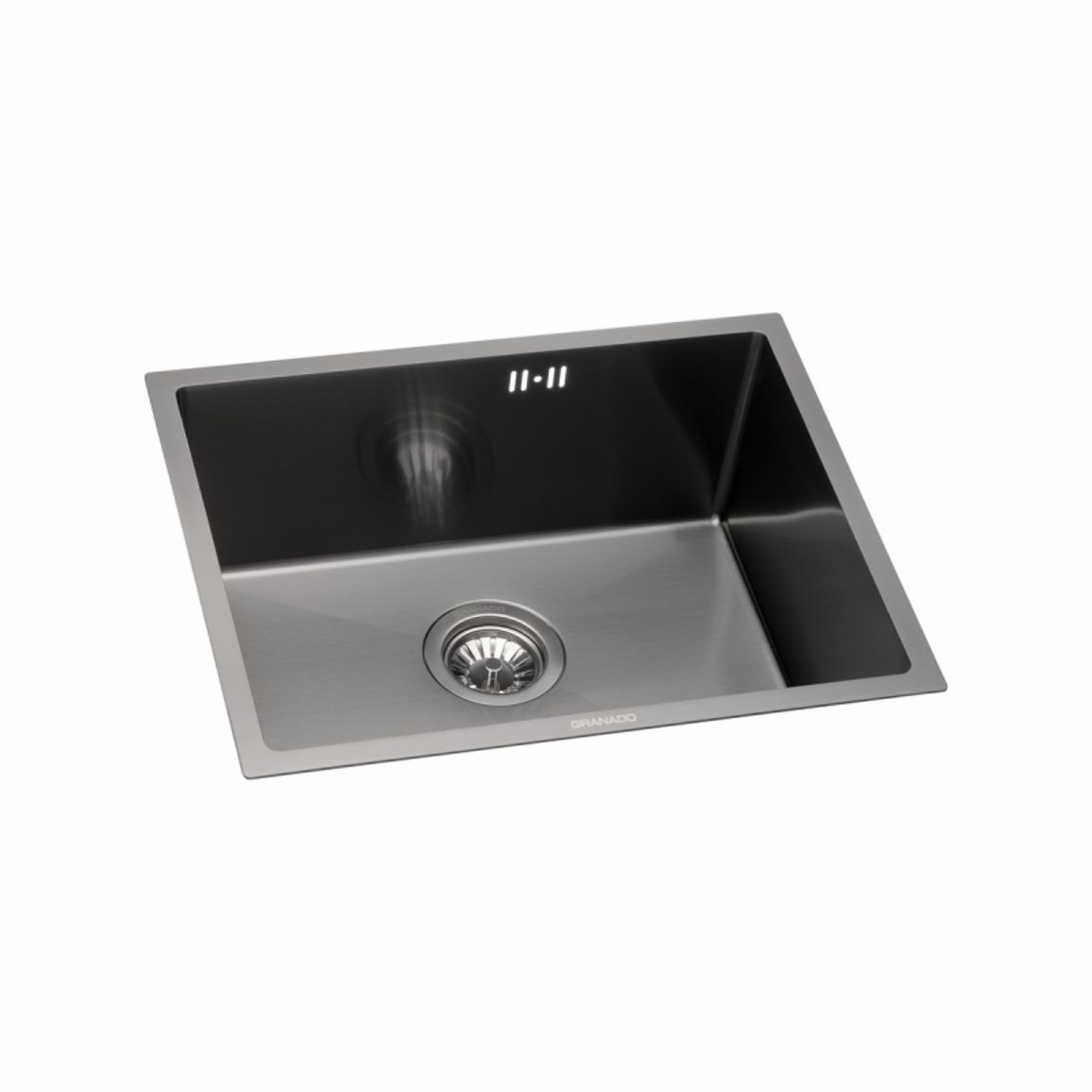 Мойка стальная Under top max STEEL S201 black (530*430*220mm) GRANADO Мойка стальная Under top max STEEL S201 black (530*430*220mm) GRANADO