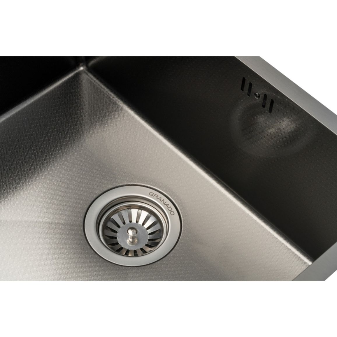Мойка стальная Under top max STEEL S201 black honeycomb (530*430*220mm) GRANADO Мойка стальная Under top max STEEL S201 black honeycomb (530*430*220mm) GRANADO