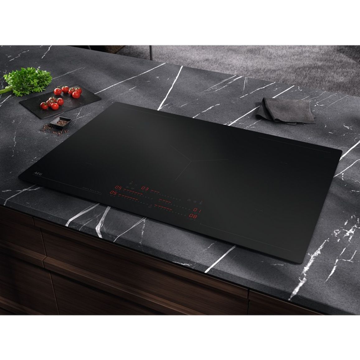 Индукционная варочная поверхность NIK85M30IB Hob2Hood AEG Индукционная варочная поверхность NIK85M30IB Hob2Hood AEG