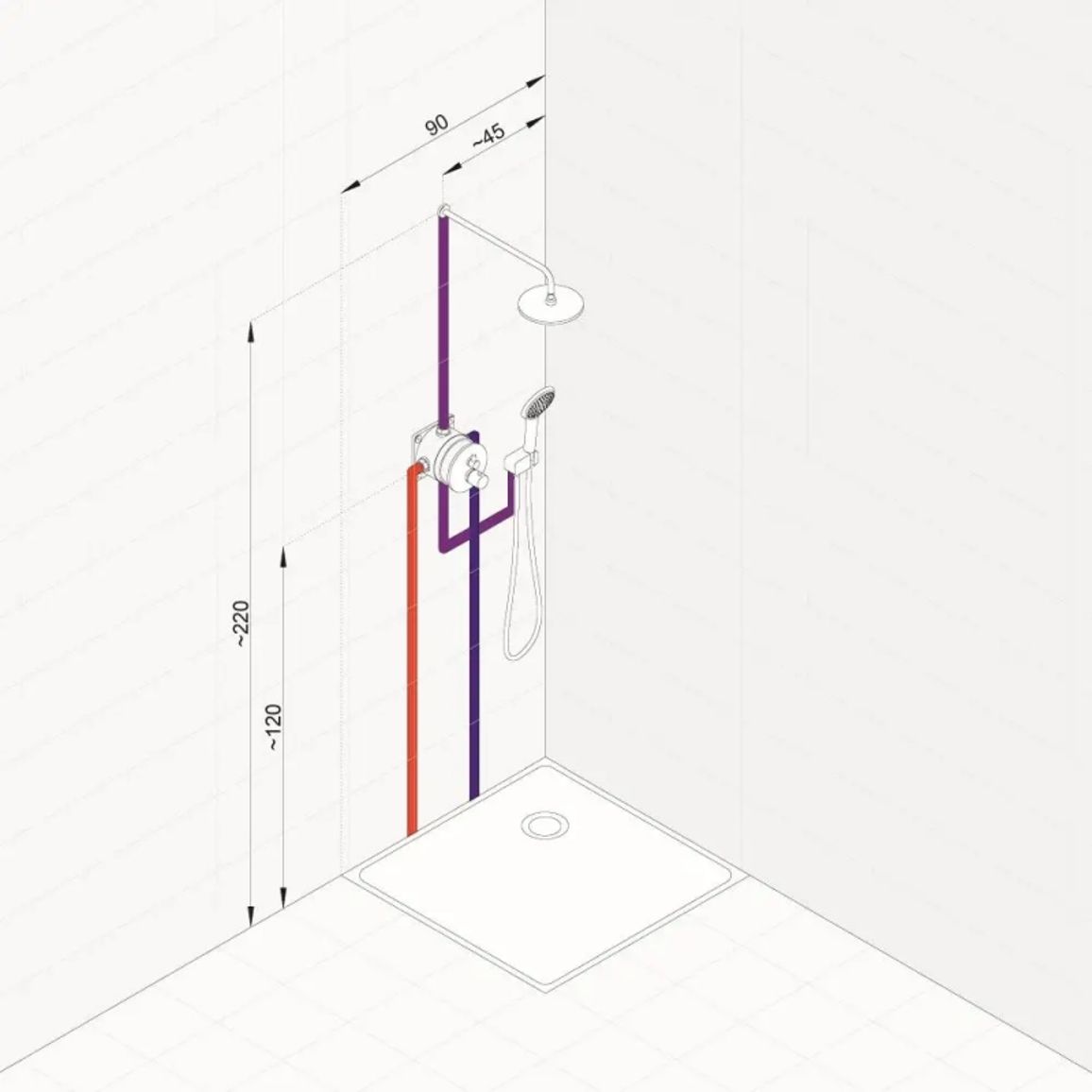Комплект для душа "Встроенные решения" 5in1, хром ZENTA SL KLUDI Комплект для душа "Встроенные решения" 5in1, хром ZENTA SL KLUDI