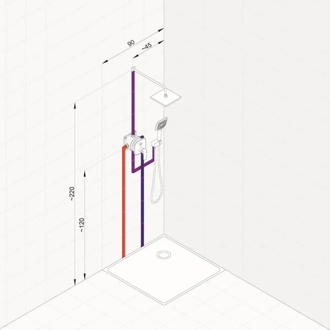 Комплект для душа "Встроенные решения" 7in1, хром AMEO KLUDI Комплект для душа "Встроенные решения" 7in1, хром AMEO KLUDI