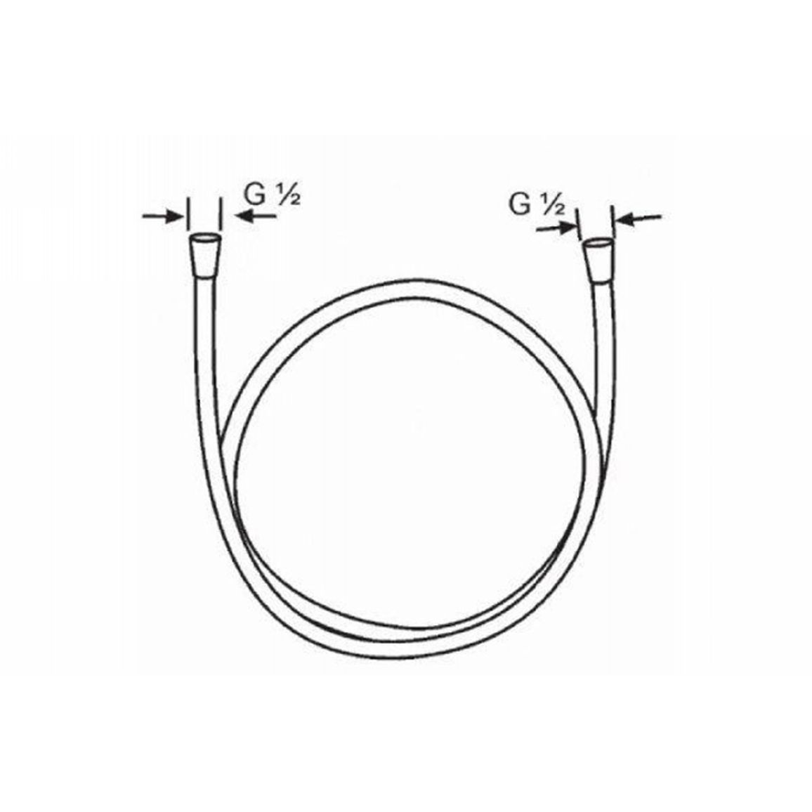 Душовий шланг SUPARAFLEX WHITE DN 15 KLUDI Душовий шланг SUPARAFLEX WHITE DN 15 KLUDI