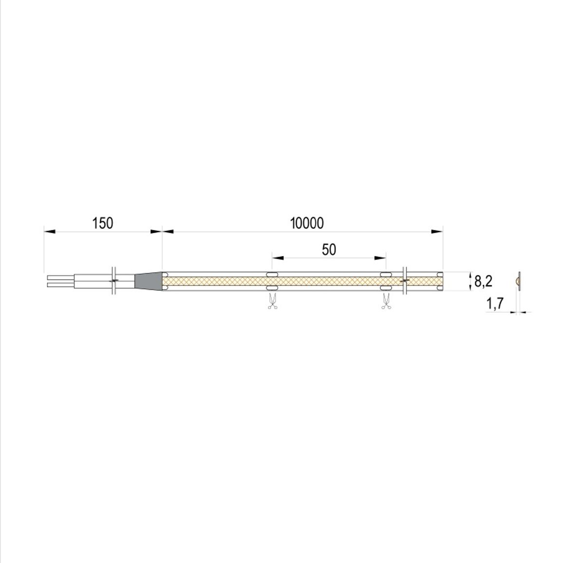 LED-лента COB, 480 LEDs/m, 10W, 24V, IP65, тёплый свет, 3000К LED-лента COB, 480 LEDs/m, 10W, 24V, IP65, тёплый свет, 3000К