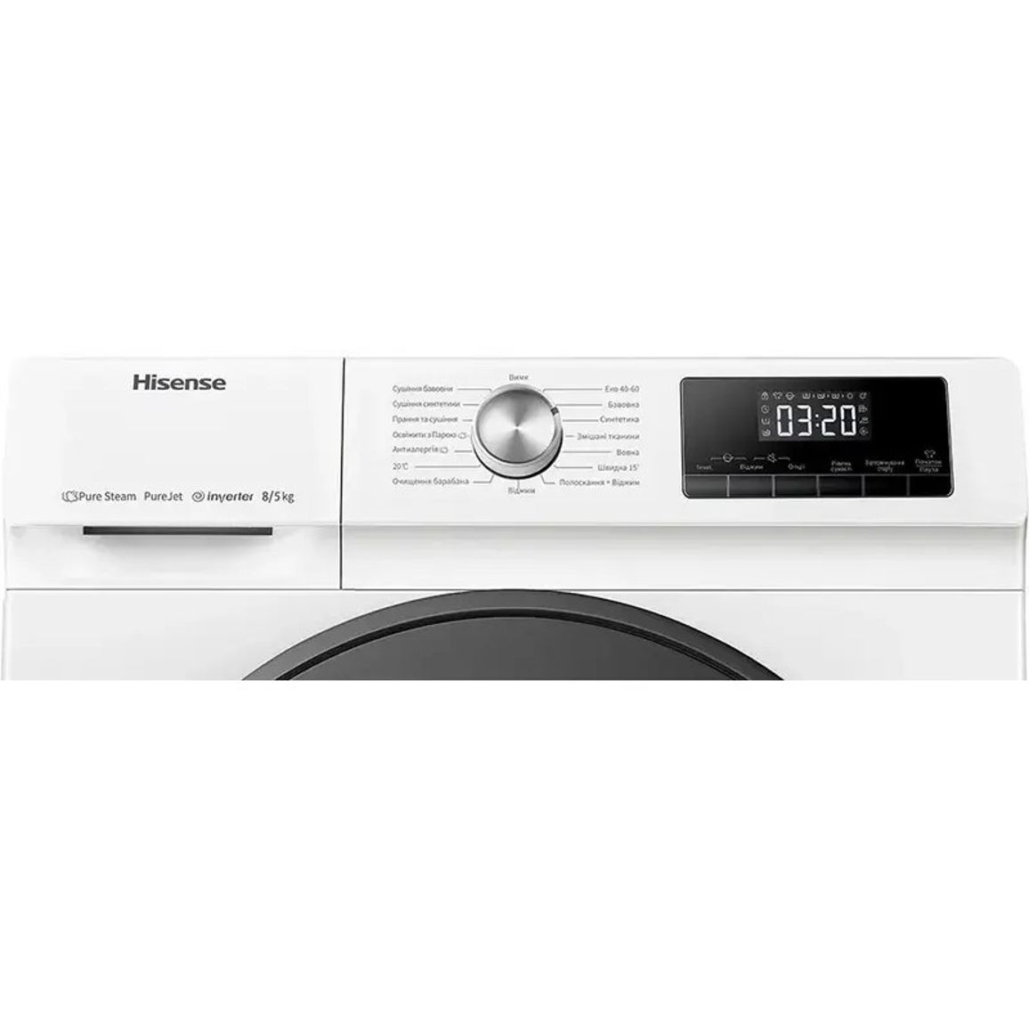 Прально-сушильна машина WDQA8014EVJM/UA HISENSE Прально-сушильна машина WDQA8014EVJM/UA HISENSE