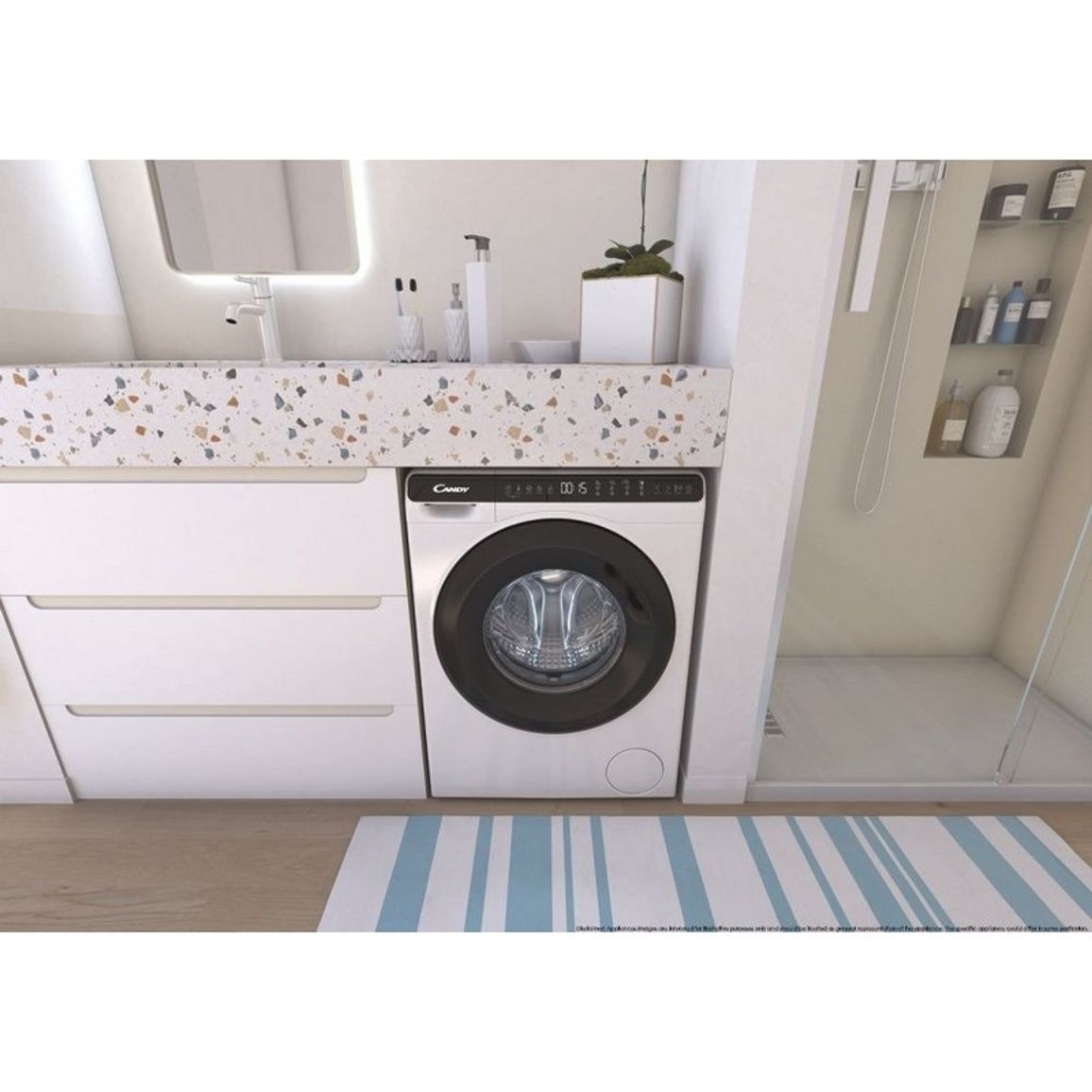 Пральна машина фронтальна CW50-BP12307-S 5кг, висота 70см, Candy