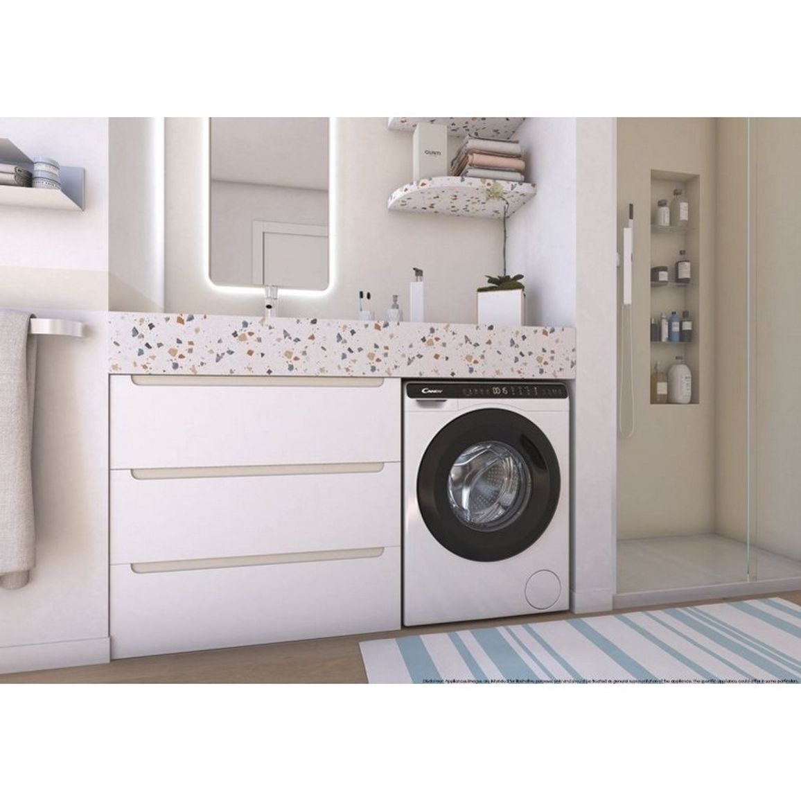 Пральна машина фронтальна CW50-BP12307-S 5кг, висота 70см, Candy