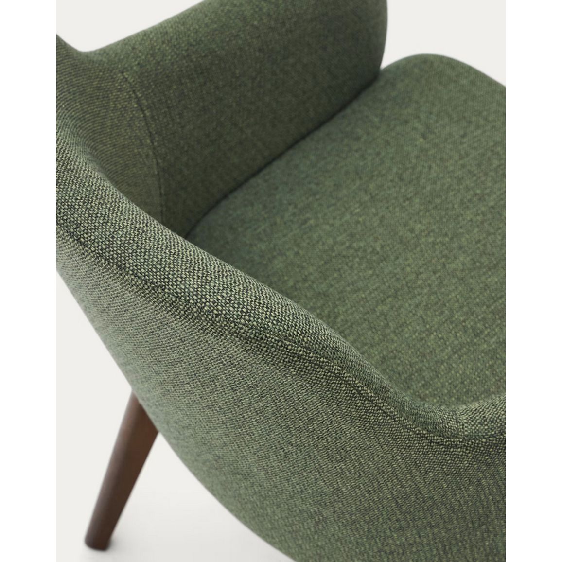 Стул обеденный Nelida зеленый / темное дерево
