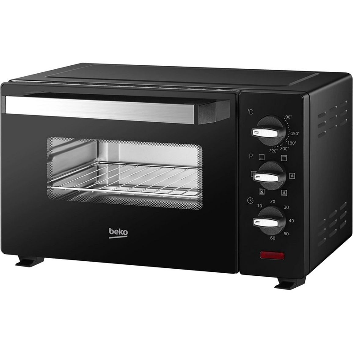 Печь электрическая BMOF19B ,19л, 1400Вт, механич., конвенция, черная Beko