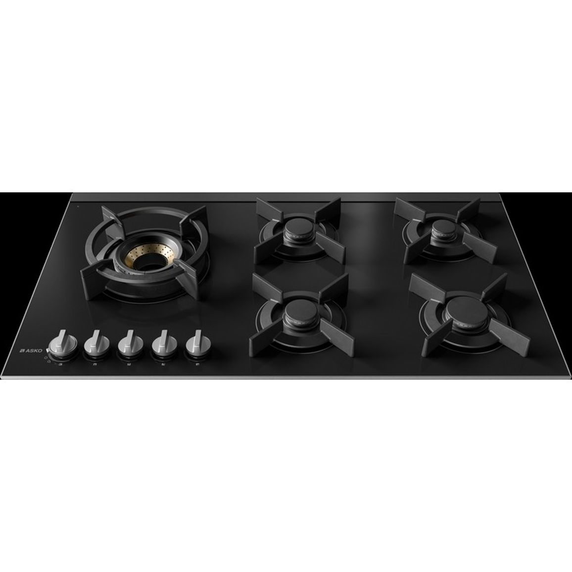 Газовая варочная поверхность HG8953BGB1 черное стекло Asko