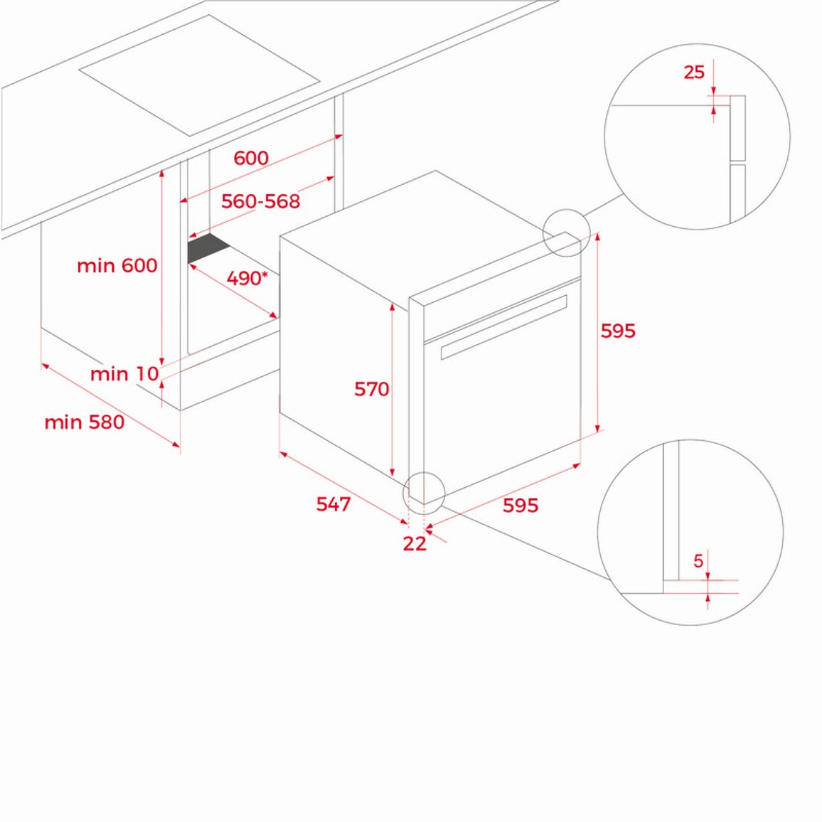 Духова шафа - пароварка HLB 8550 SC TEKA (111200001) Духова шафа - пароварка HLB 8550 SC TEKA (111200001)