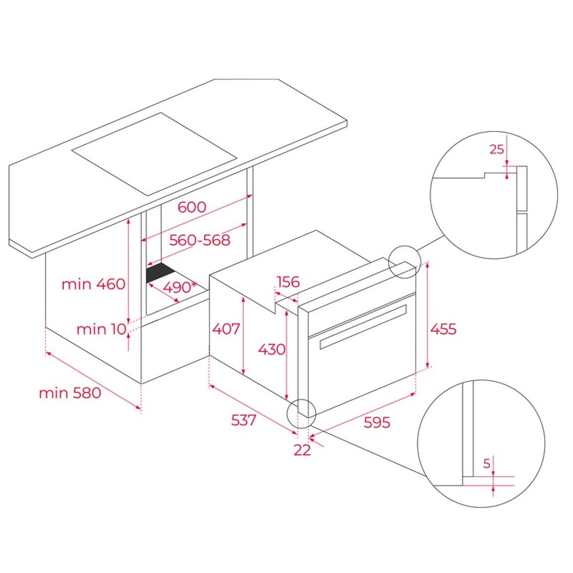 Духовой шкаф + микроволновка HLC 8440 C FBK TEKA (111160028)
