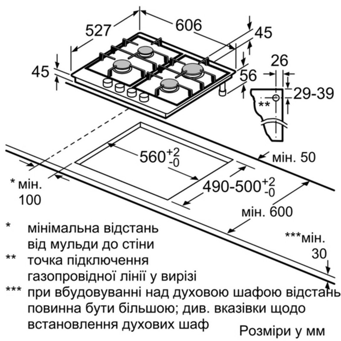 Газова варильна поверхня PRP6A6D70R Bosch Газова варильна поверхня PRP6A6D70R Bosch