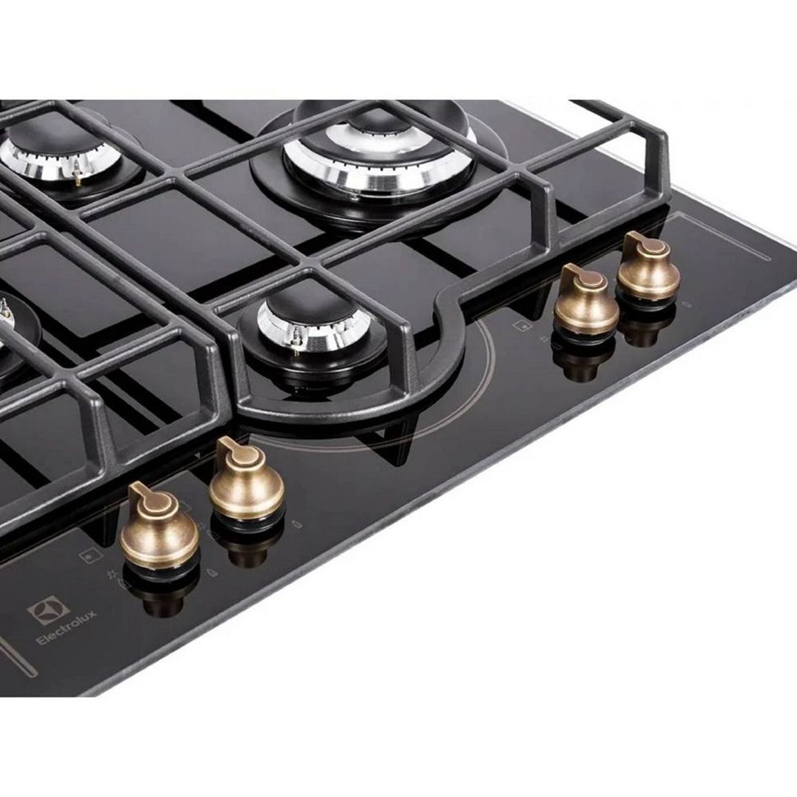 Газовая варочная поверхность GPE363RBK Rococo, черный Electrolux Газовая варочная поверхность GPE363RBK Rococo, черный Electrolux