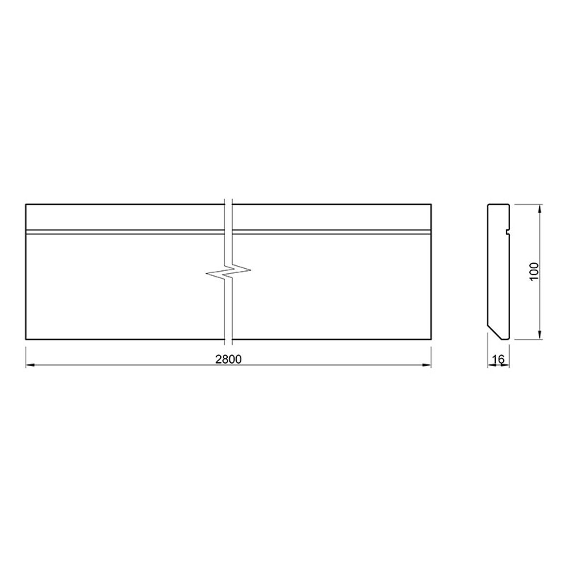 Плинтус MDF AGT SPR-7029 723 Черный шелк Soft Touch 2800х100х16мм Плинтус MDF AGT SPR-7029 723 Черный шелк Soft Touch 2800х100х16мм