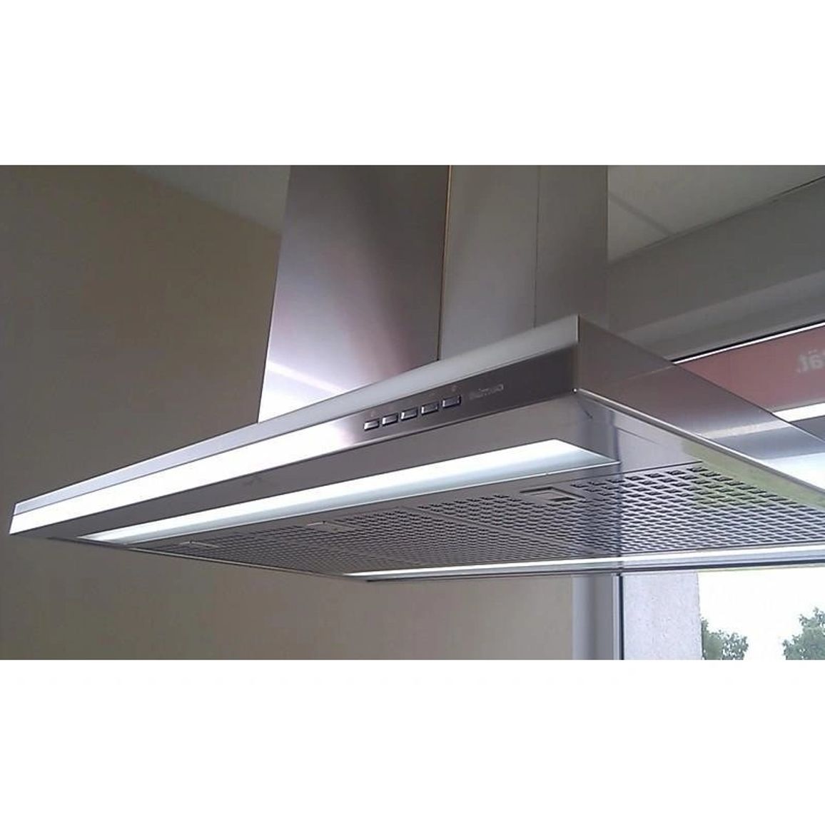 Витяжка острівна LUMEN IS 90 IX 800 WHITE (CLUI90.E0P1#NEUI491F) Falmec
