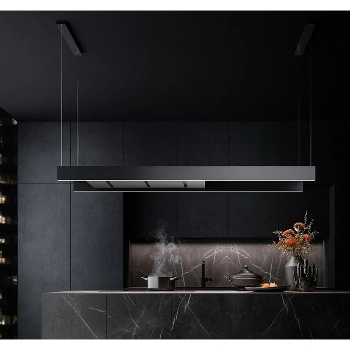 Витяжка острівна LIGHT IS 180 BLACK (CLTI80.E0P2#NRSN451F) Falmec