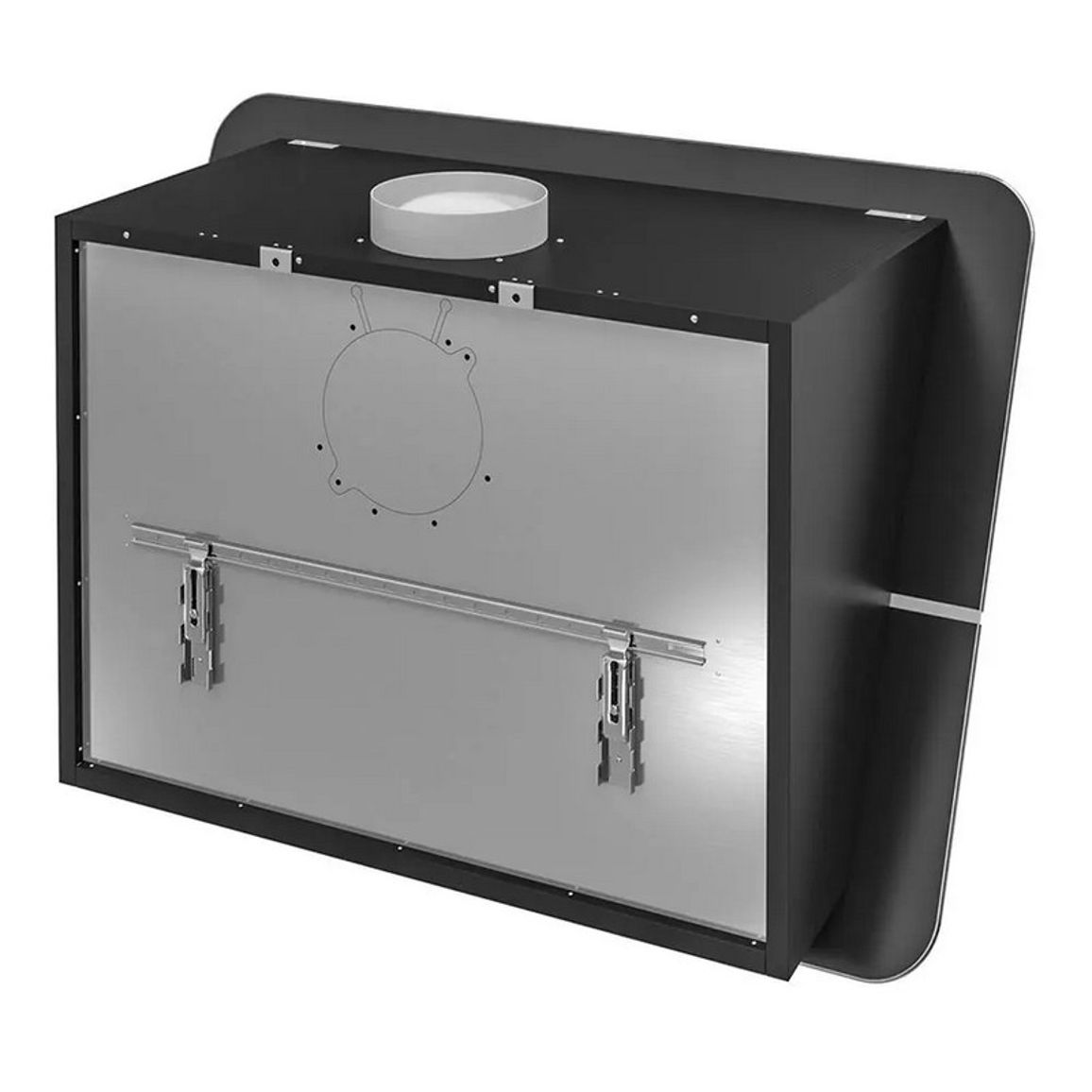 Витяжка пристінна FLIPPER 85 NRS BLACK SATIN GLASS 800 (CFPN85.E2P2#ZZZQ490F) Falmec