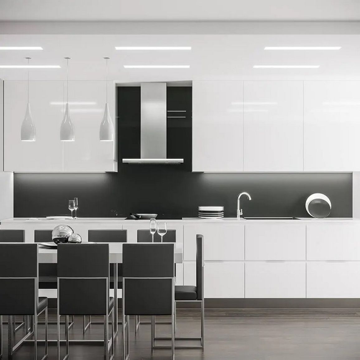 Витяжка пристінна LUMEN 60 IX 800 WHITE (CLUN60.E0P1#NEUI491F) Falmec