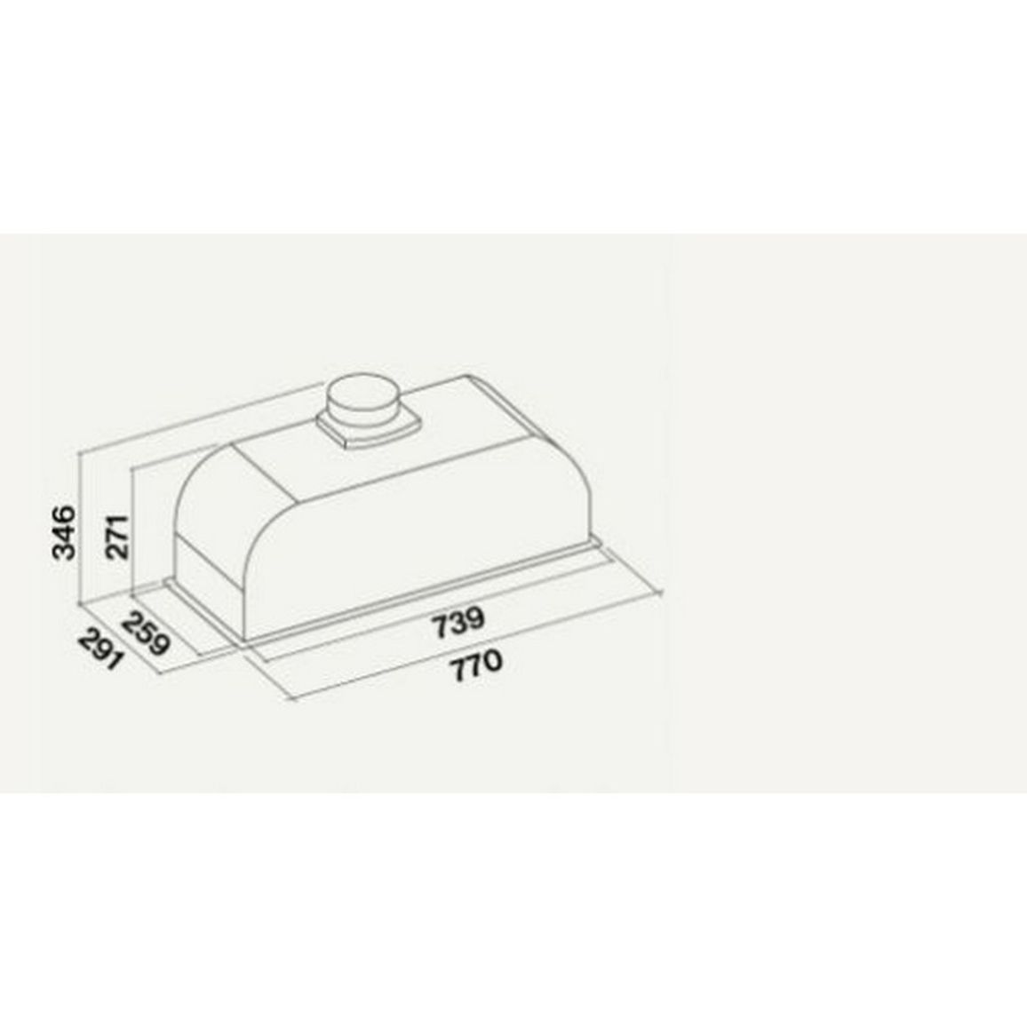 Витяжка вбудована Built-In Max EVO 70 IX 600 (CBIN70.E10#ZZZ3460F) Falmec