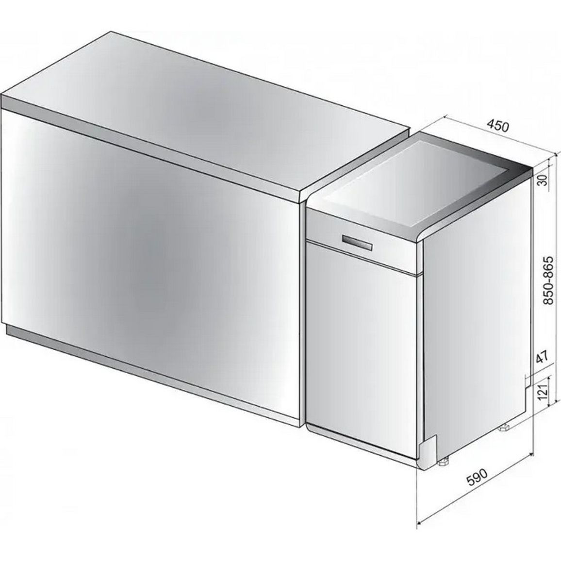 Посудомийна машина соло HSFO3T235WCX 45см Hotpoint-Ariston Посудомийна машина соло HSFO3T235WCX 45см Hotpoint-Ariston