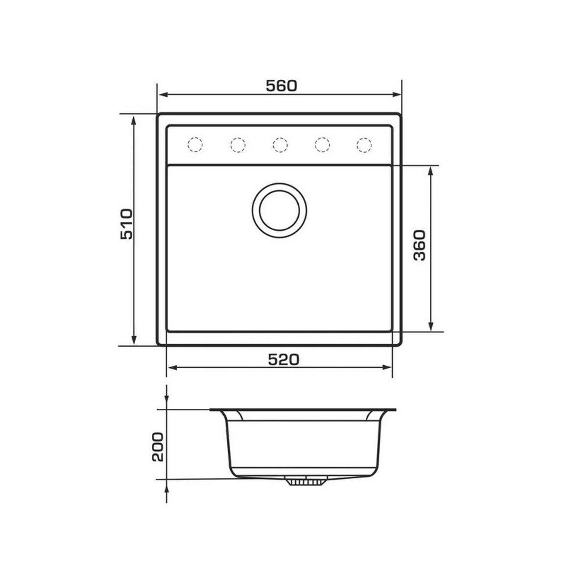 Мойка LERIDA avena (560*510mm.) гранит GRANADO Мойка LERIDA avena (560*510mm.) гранит GRANADO