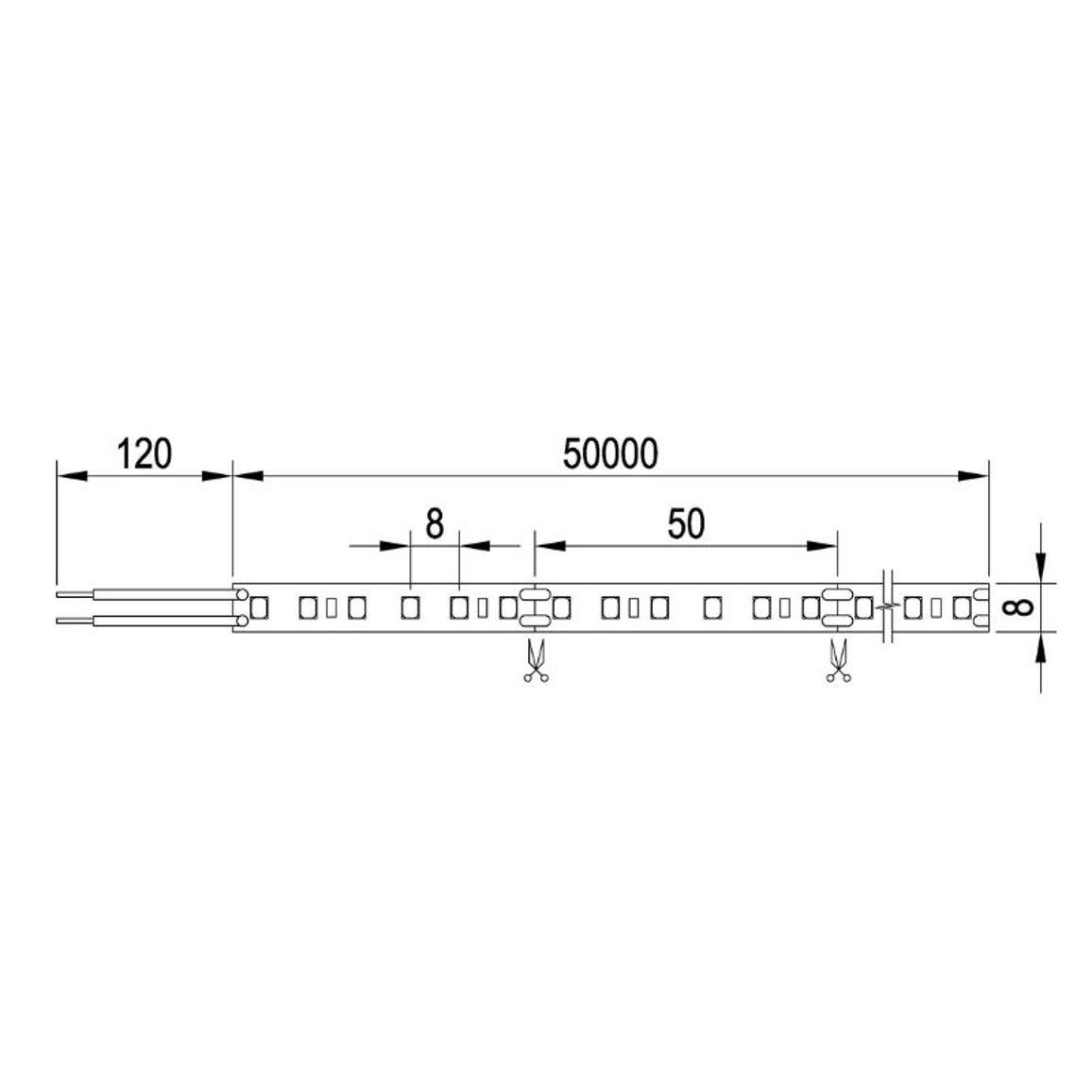 LED-лента 2835 SMD, 120 LEDs/m, 10W, 12V, IP20, дневной свет, 4000К LED-лента 2835 SMD, 120 LEDs/m, 10W, 12V, IP20, дневной свет, 4000К