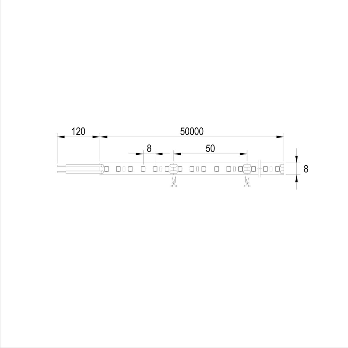 LED-лента 2835 SMD, 120 LEDs/m, 10W, 24V, IP20, дневной свет, 4000К LED-лента 2835 SMD, 120 LEDs/m, 10W, 24V, IP20, дневной свет, 4000К