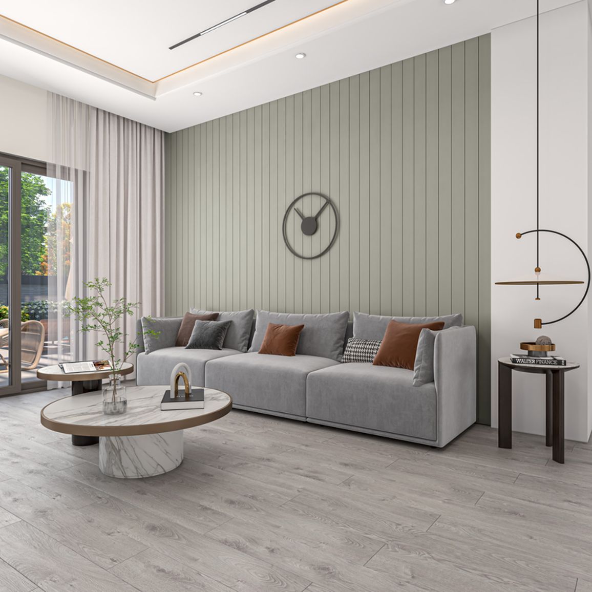 Стенная панель AGT LB-2050 729 Светло-серый шелк Soft Touch 2800х144х18 мм Стенная панель AGT LB-2050 729 Светло-серый шелк Soft Touch 2800х144х18 мм
