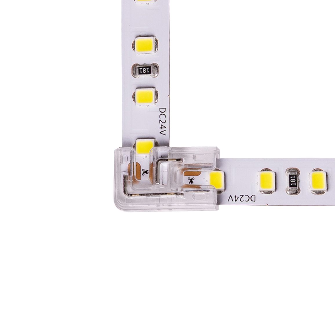 Кутовий з'єднувач SMD/COB 8 mm, проколювального типу