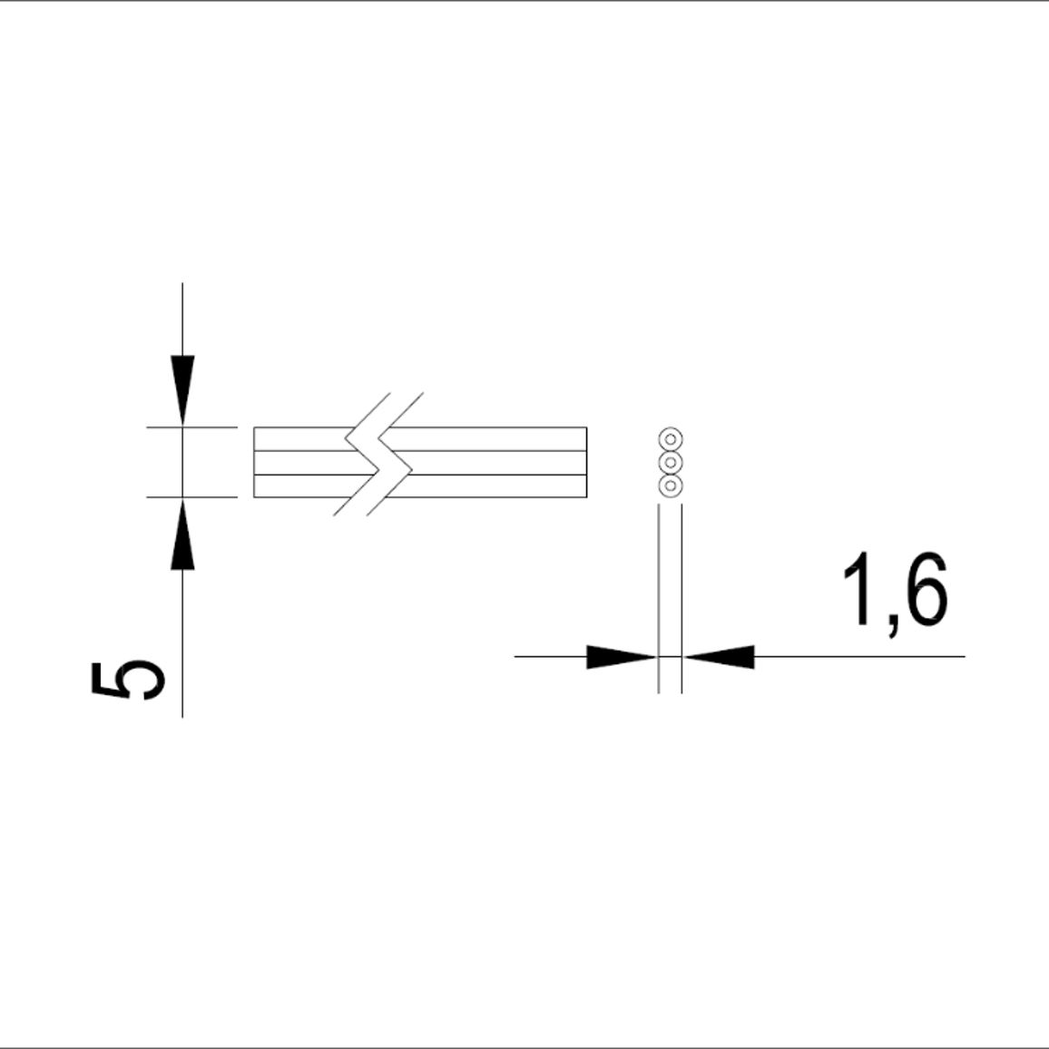Провід мідний ШВП 3×0.34 mm