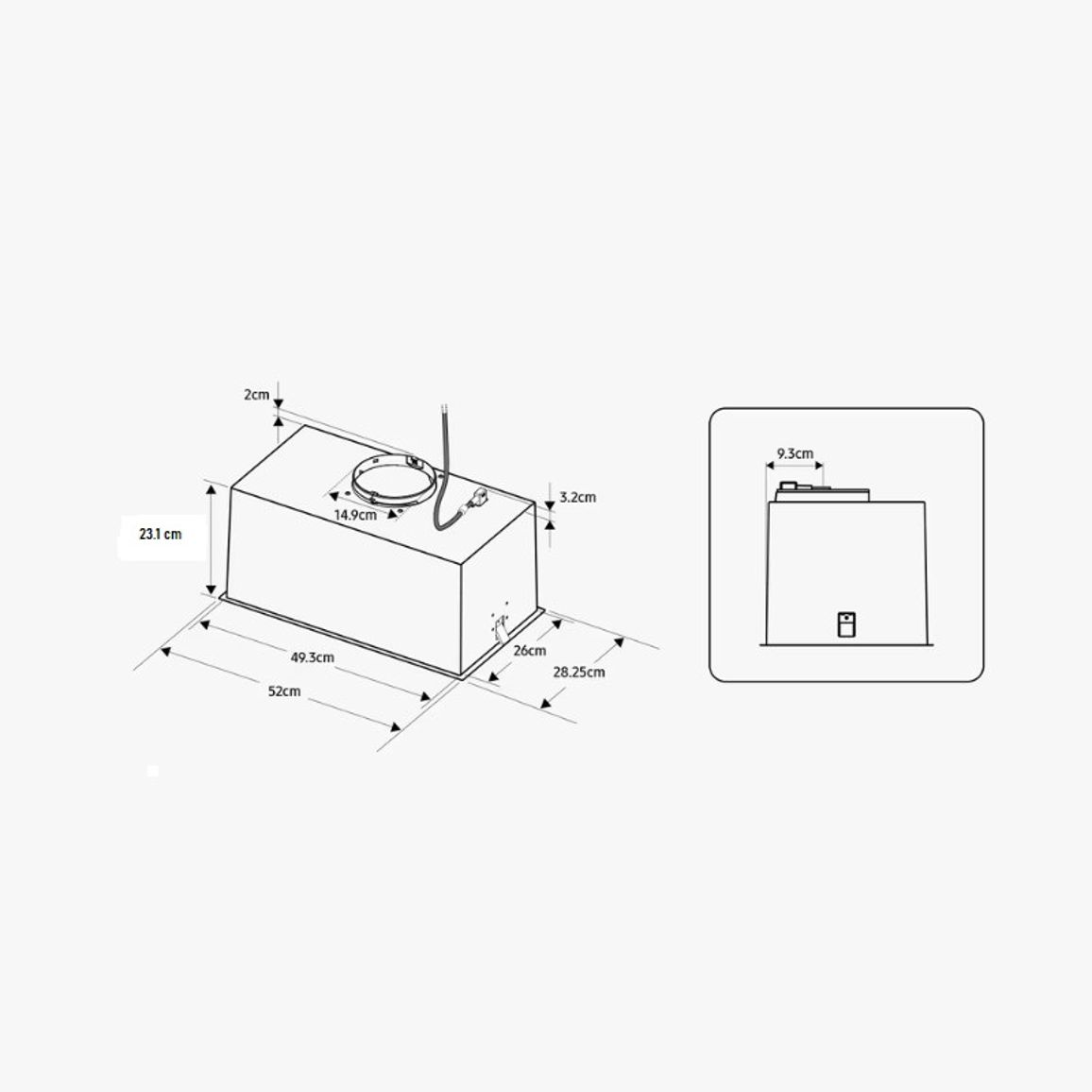 Вытяжка NK52FG454CS/UR серый 520мм. SAMSUNG Вытяжка NK52FG454CS/UR серый 520мм. SAMSUNG