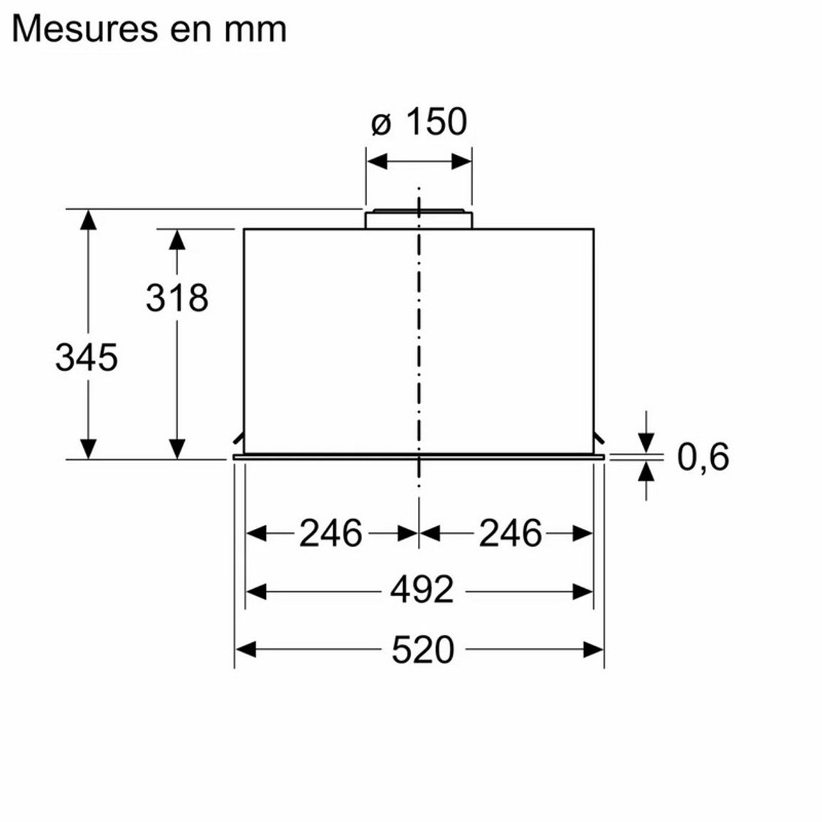 Вытяжка встроенная D54NAC1N0 52 см Neff Вытяжка встроенная D54NAC1N0 52 см Neff