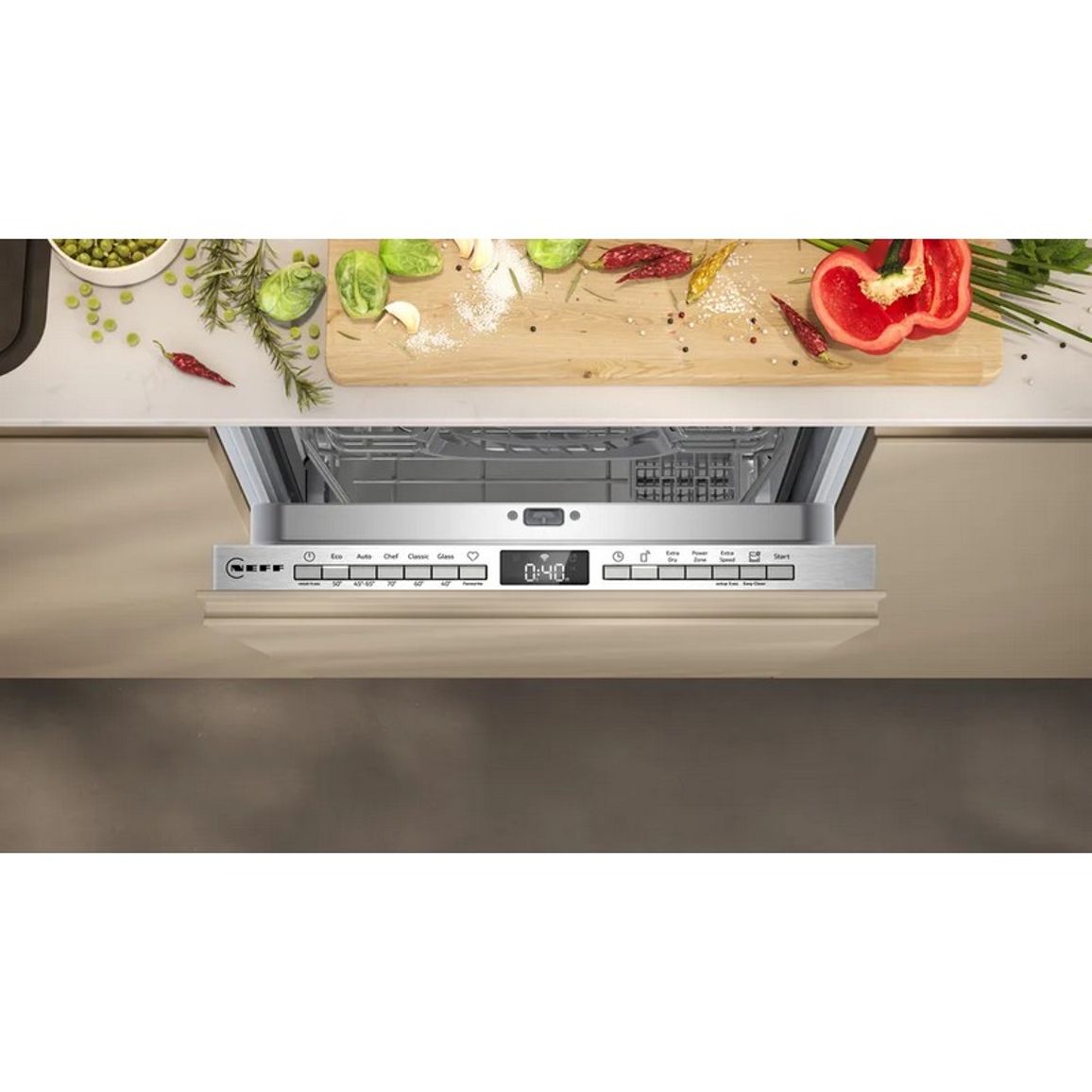 Вбудована посудомийна машина S855EKX33E Neff (45см)