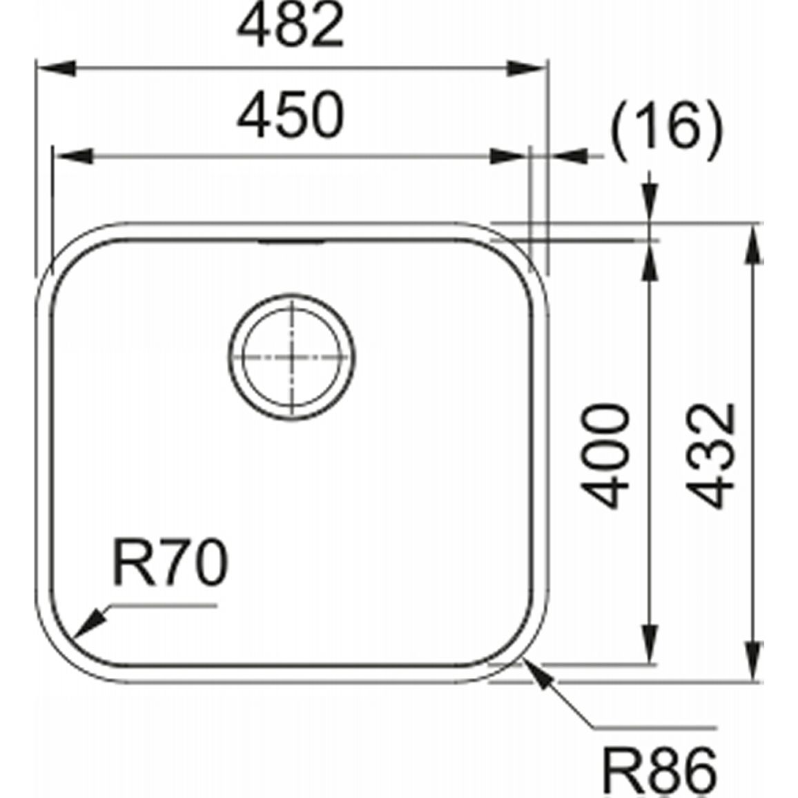 Мийка нерж. SRX 110-45 (МПС) Franke (122.0739.592) Мийка нерж. SRX 110-45 (МПС) Franke (122.0739.592)