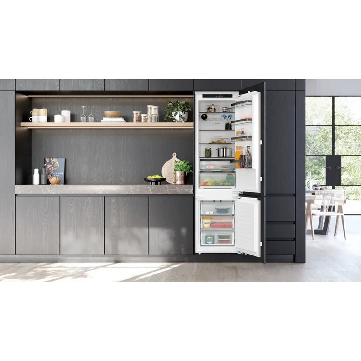 Вбудований холодильник 60см KI96NSFD0 Siemens Studio Line