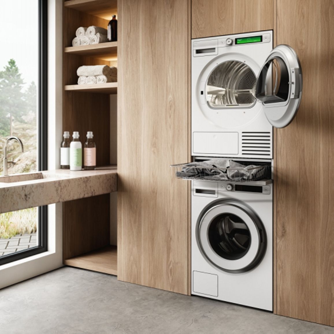 Висувна корзина для білизни HB150W білий ASKO Висувна корзина для білизни HB150W білий ASKO