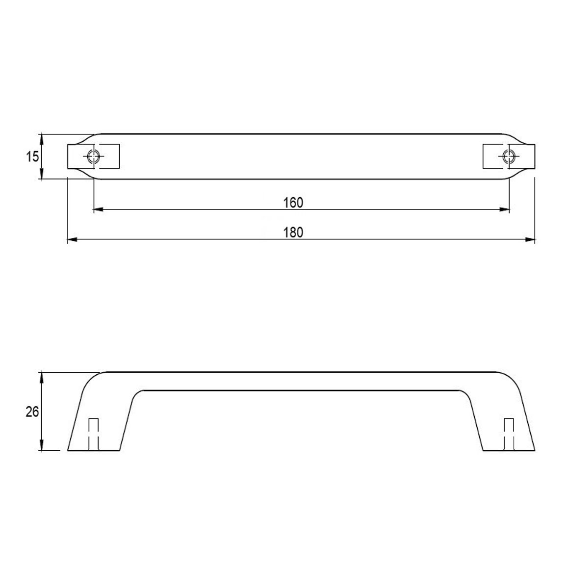 Ручка Cosma M 12968.160 хром Ручка Cosma M 12968.160 хром