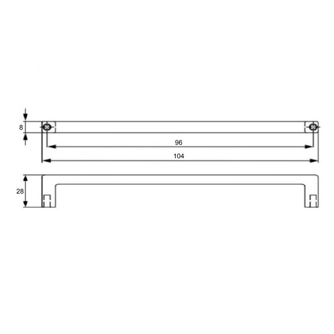 Ручка Cosma M 12861.096 хром Ручка Cosma M 12861.096 хром