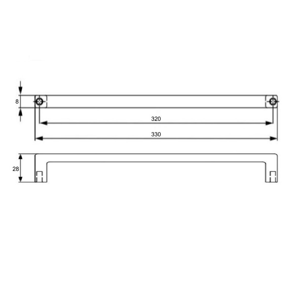Ручка Cosma M 12861.320 хром Ручка Cosma M 12861.320 хром