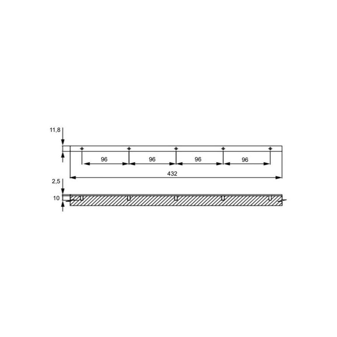 Накладка Cosma M 28333 хром Накладка Cosma M 28333 хром