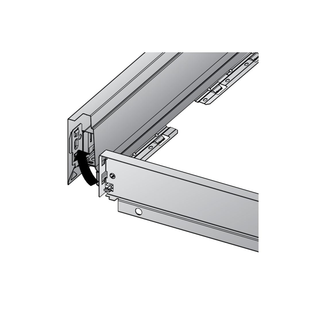 Задняя стенка стальная Atira, H=70, ШК=600/604, антрацит (9194458) Hettich Задняя стенка стальная Atira, H=70, ШК=600/604, антрацит (9194458) Hettich