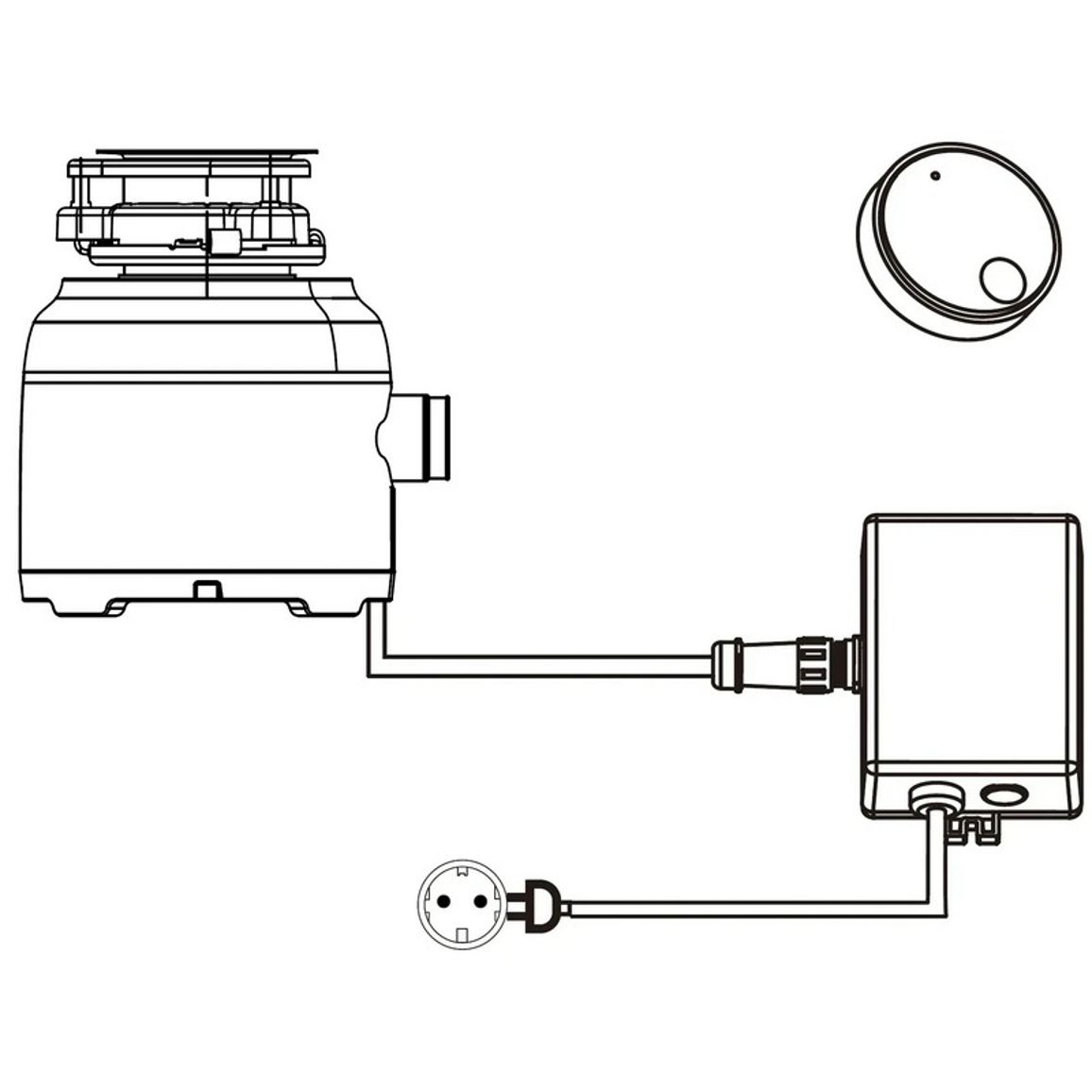 Подрібнювач для мийки Inverto BLDC Compact Fabiano Подрібнювач для мийки Inverto BLDC Compact Fabiano