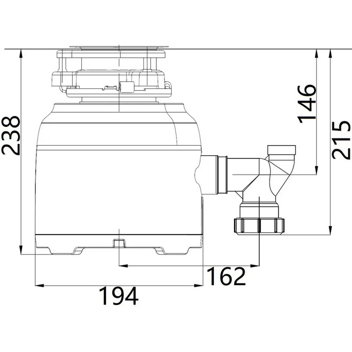 Подрібнювач для мийки Inverto BLDC Compact Fabiano Подрібнювач для мийки Inverto BLDC Compact Fabiano