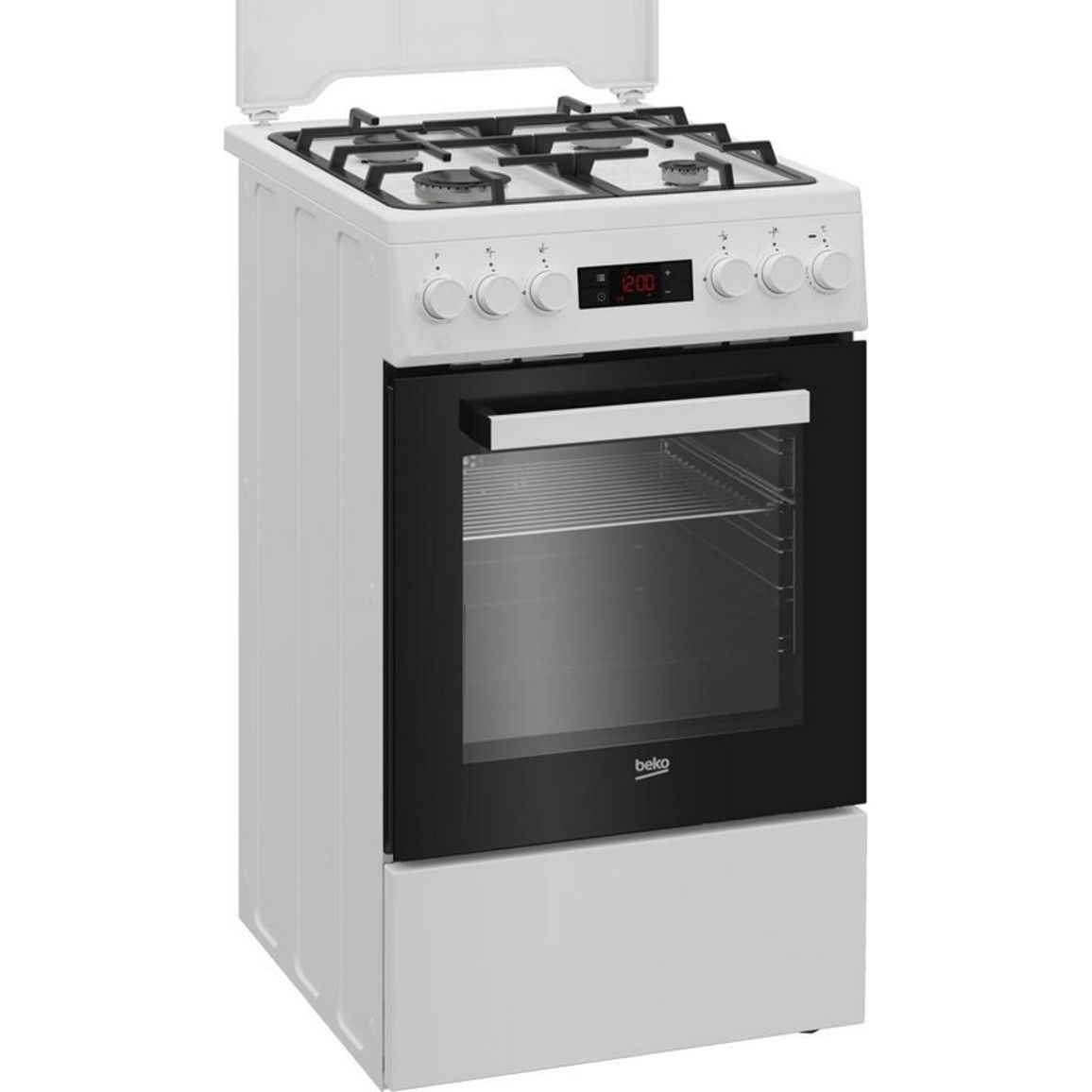 Плита комбінована біла FSM52330DWDS Beko