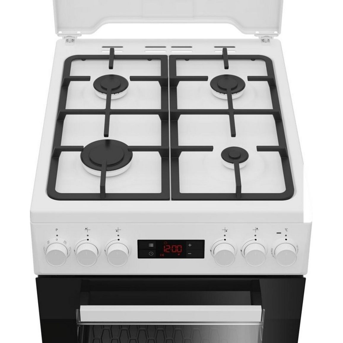 Плита комбінована біла FSM52330DWDS Beko