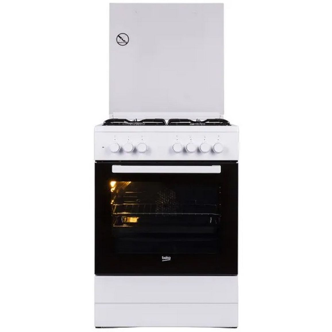 Плита комбінована біла FSM62120DW Beko