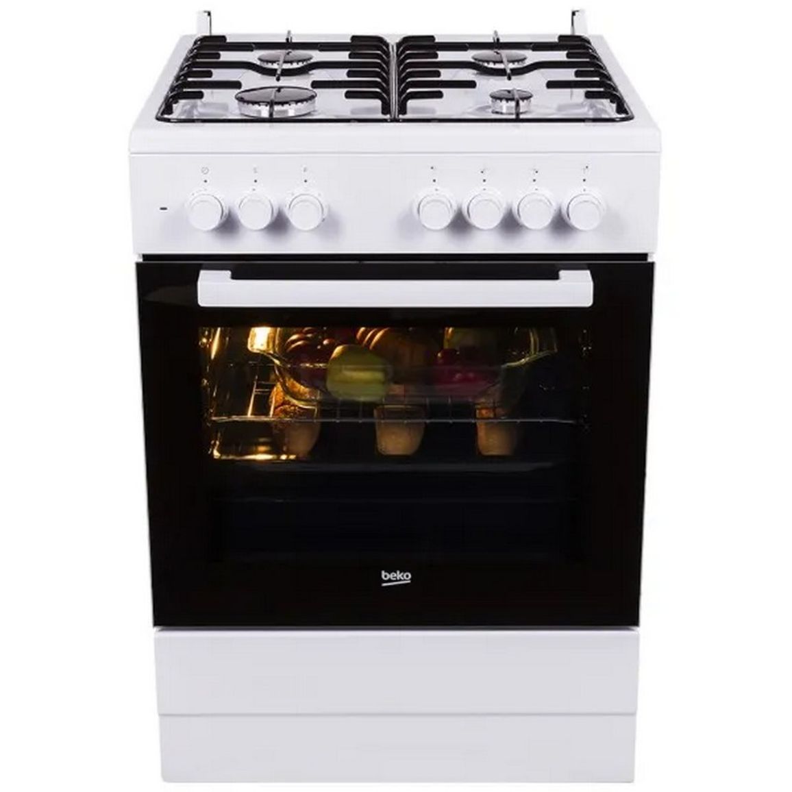 Плита комбінована біла FSM62120DW Beko
