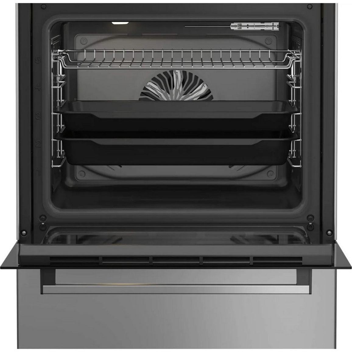Плита комбінована чорна/нержавіюча сталь FBSM62530DXMS Beko