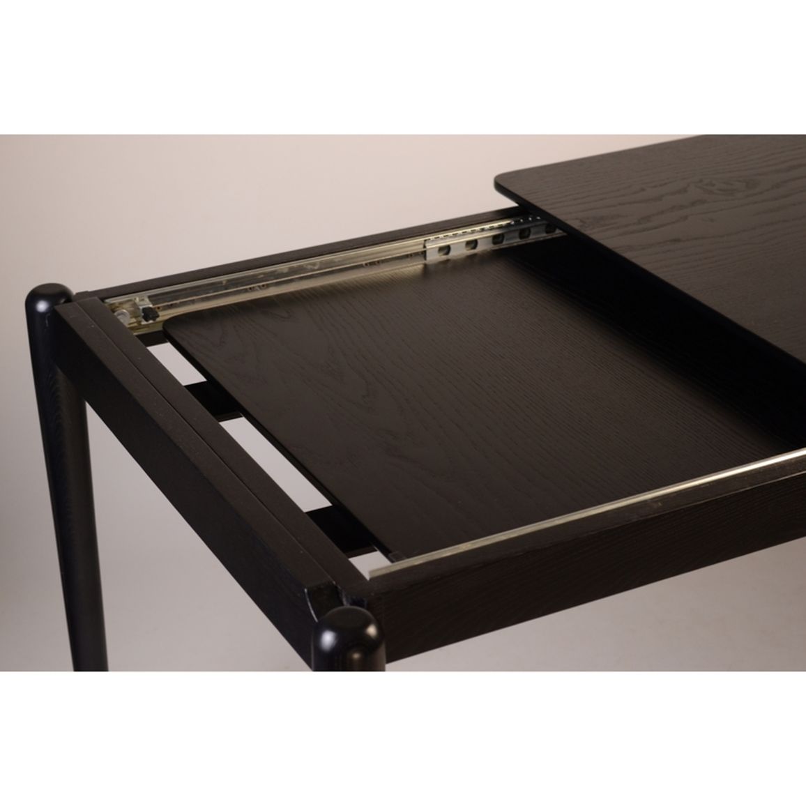 Стол обеденный раскладной Eclipse 130+60 x 80 чёрный ясень