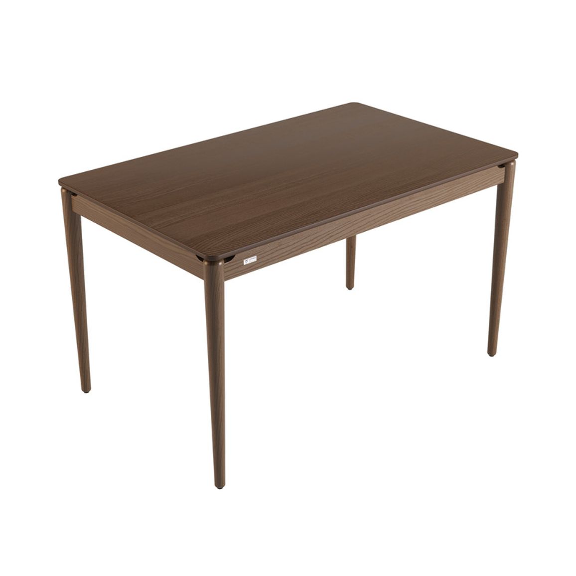 Стол обеденный раскладной Eclipse 130+60 x 80 тёмный орех